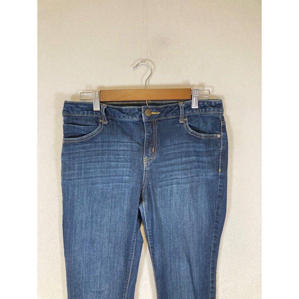 Classic‎ Simply Vera Vera Wang Women 8 Blue Mid Rise Skinny Stretch Denim Jeans - Picture 9 of 11